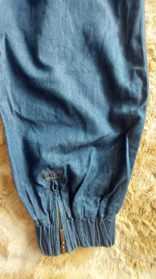 Pantalón vaquero bombacho azul