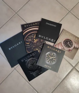 Lotto cataloghi orologi Bulgari