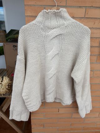 Jersey punto trenzado Zara NUEVO