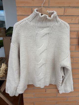 Jersey punto trenzado Zara NUEVO