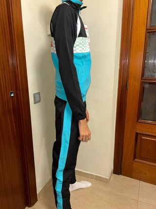 Conjunto Deportivo Lacoste Azul Blanco Turquesa