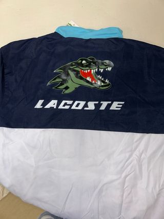Conjunto Deportivo Lacoste Azul Blanco Turquesa