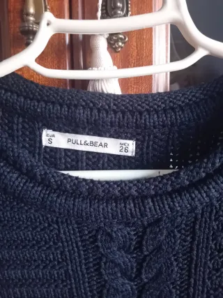 Jersey lana trenzado negro