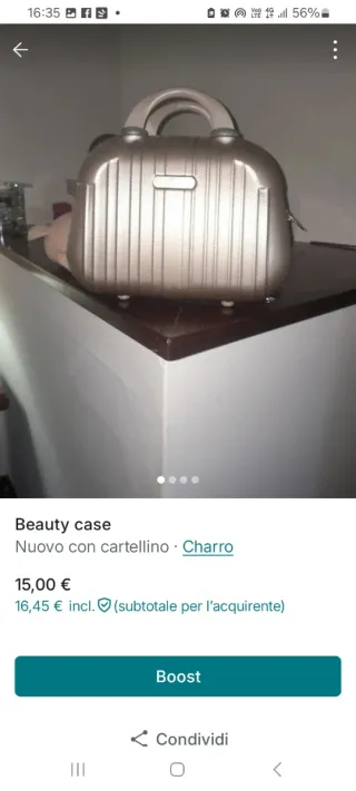 Beauty case donna Charro argento