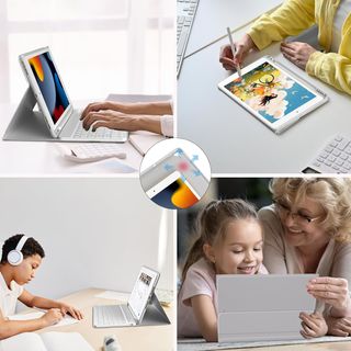 Funda TQQ con teclado para iPad 10.2