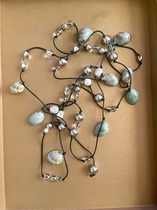 Collar Cuentas Marinas y Perlas