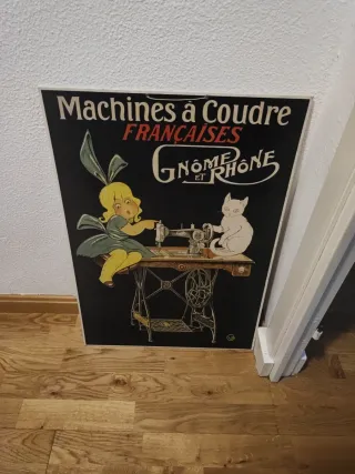 Póster Máquinas de Coser Francesas