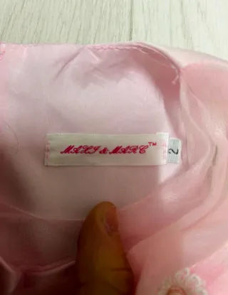 Vestito bambina rosa con fiori