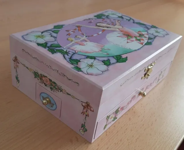 Caja de música joyero bailarina