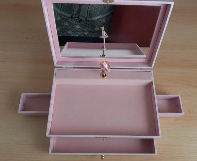 Caja de música joyero bailarina