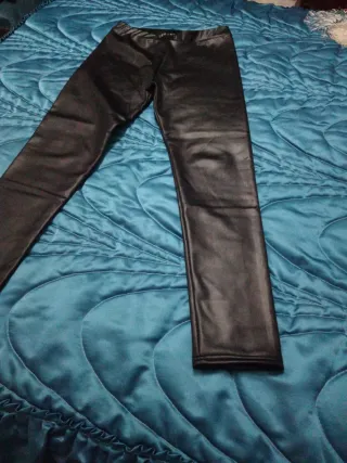 Pantalón cuero TOPUSH negro talla M
