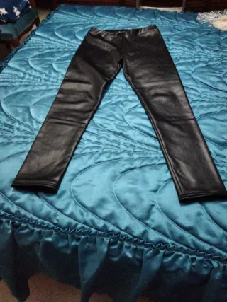 Pantalón cuero TOPUSH negro talla M