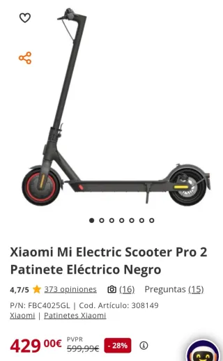 Patinete eléctrico Xiaomi