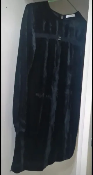 Vestido terciopelo La Redoute azul Talla M