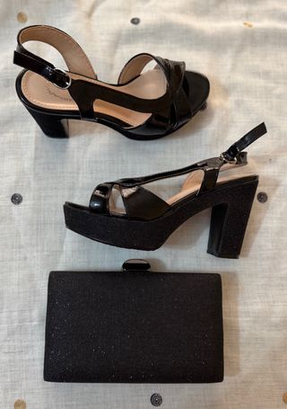Set Fiesta: Zapatos y Bolso Negro