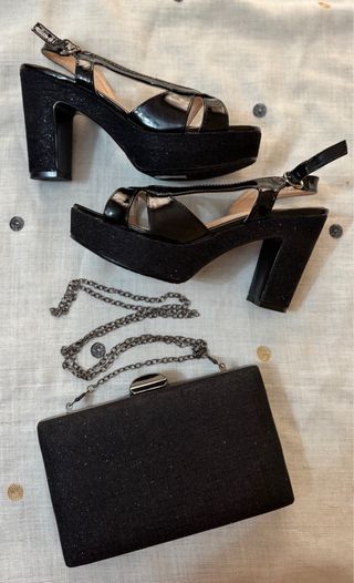 Set Fiesta: Zapatos y Bolso Negro