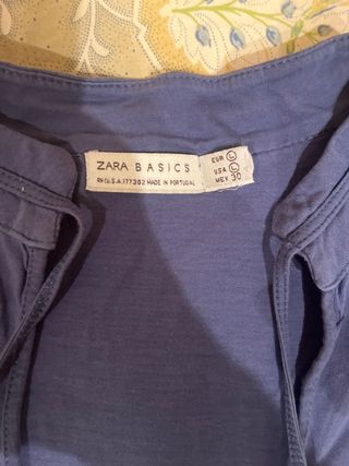 Camiseta azul manga larga