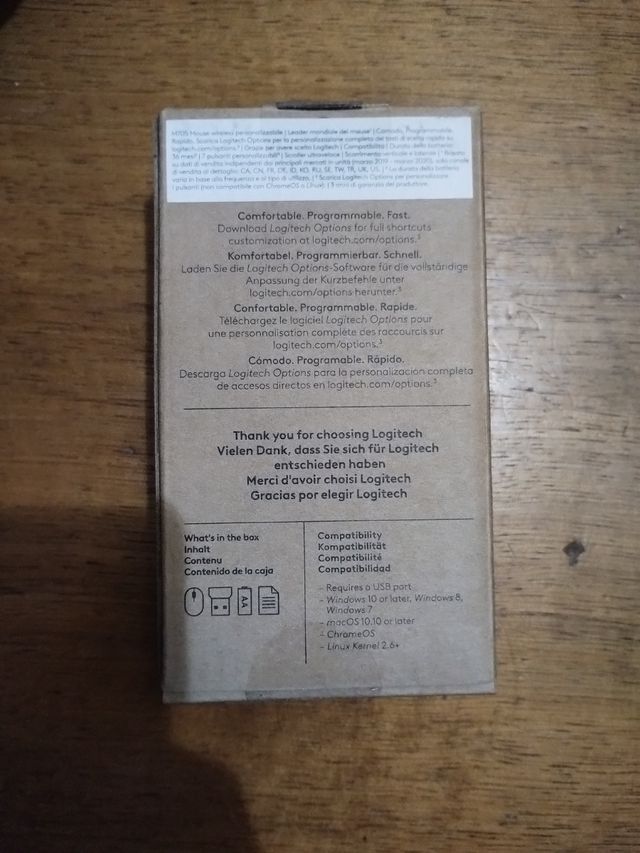 Mouse Logitech M705 Bluetooth Grigio