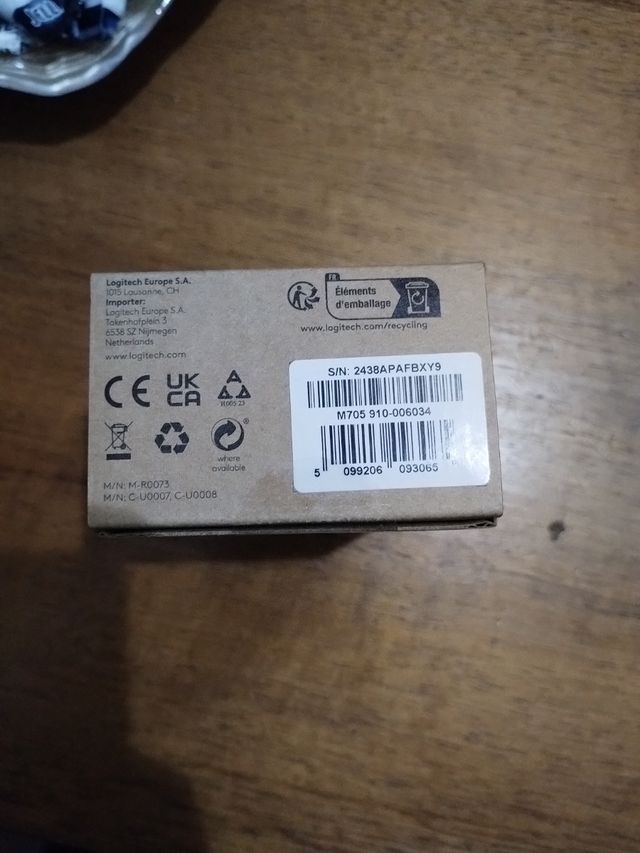 Mouse Logitech M705 Bluetooth Grigio