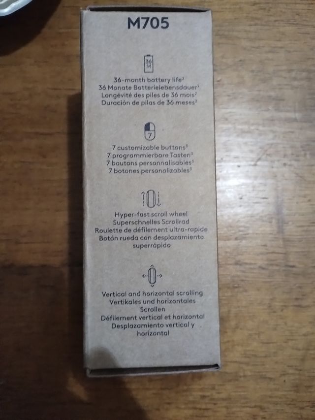 Mouse Logitech M705 Bluetooth Grigio