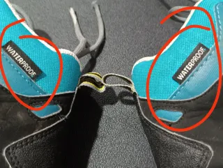 Botas de monte niño azul número 34