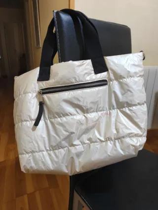 Bolso Parfois blanco acolchado