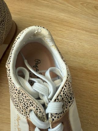 Zapatillas Pepe Jeans leopardo rosa y dorado
