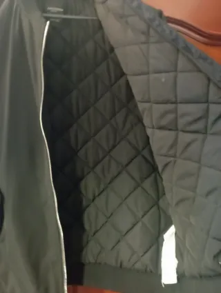 Chaqueta Bomber Negra Zara Talla M