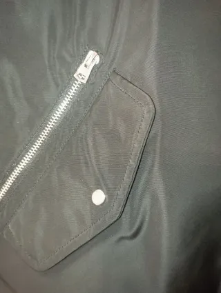 Chaqueta Bomber Negra Zara Talla M