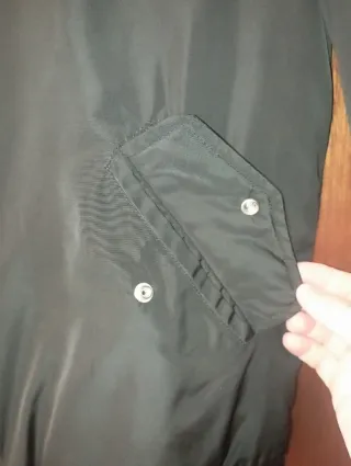 Chaqueta Bomber Negra Zara Talla M