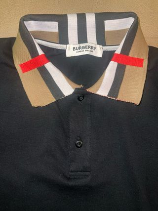 Polo Burberry Negro Multicolor
