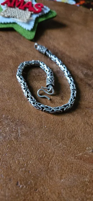 Bracciale snake in argento