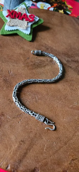 Bracciale snake in argento