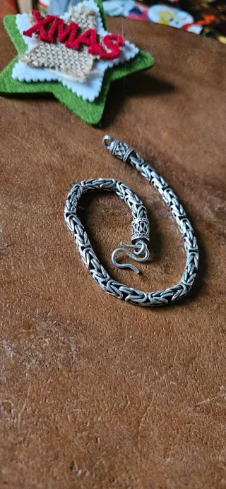 Bracciale snake in argento