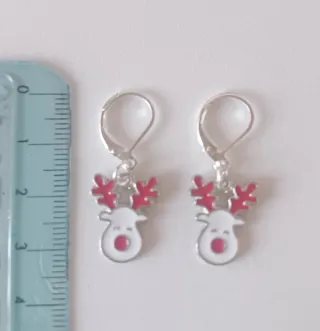 Pendientes Reno Navideños