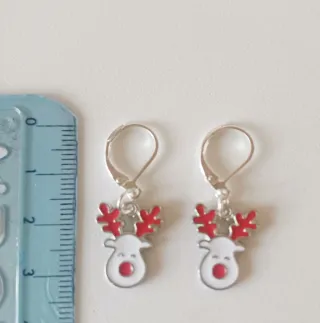 Pendientes Reno Navideños