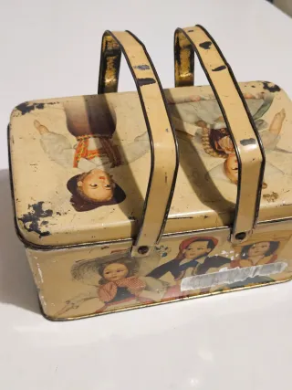 Scatola Latta Biscotti Lazzaroni Vintage