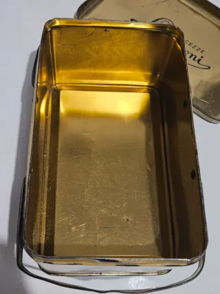 Scatola Latta Biscotti Lazzaroni Vintage