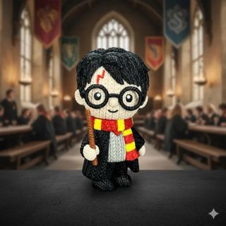 Figura Harry Potter - Crochet