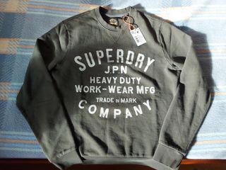 Sudadera Superdry Talla L Verde Oliva