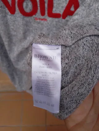 Jersey Brownie gris talla S-M
