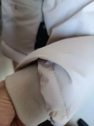 Abrigo acolchado beige