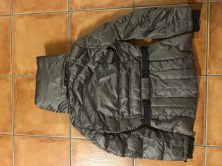 Chaqueta Mango Talla S Gris Plumas