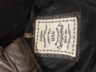 Chaqueta Mango Talla S Gris Plumas