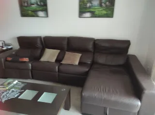 Tavolino wengue con cristallo