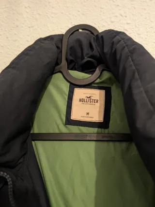 Plumífero Hollister, Azul oscuro Talla M