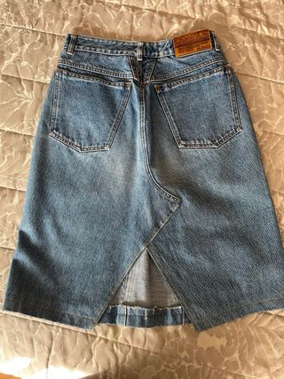 Falda vaquera midi