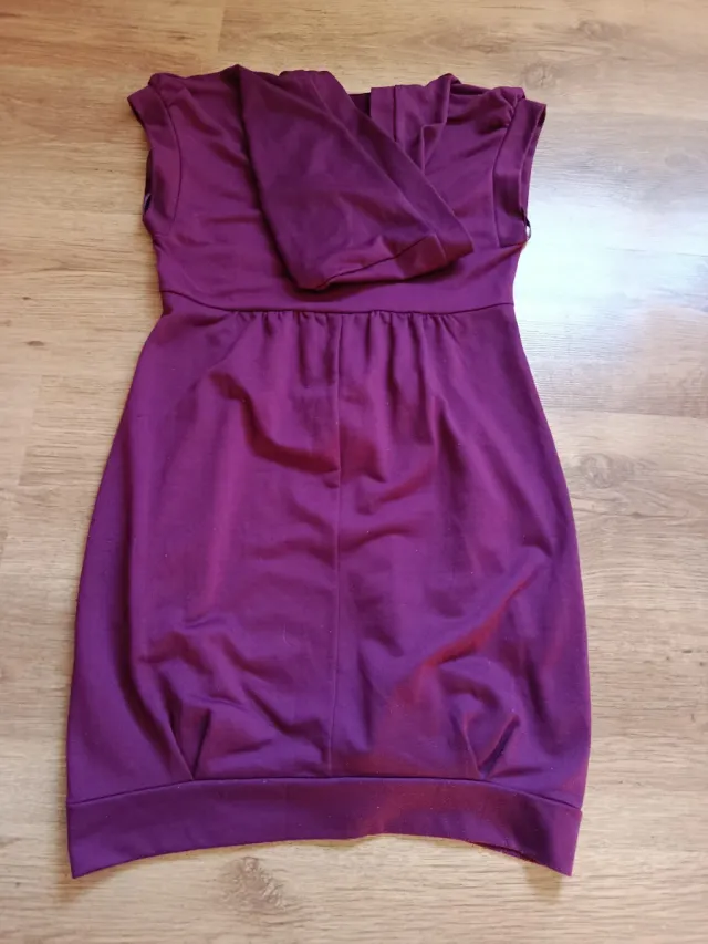 Vestido morado globo sin mangas Lefties Talla M