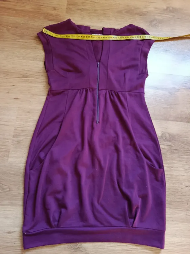Vestido morado globo sin mangas Lefties Talla M