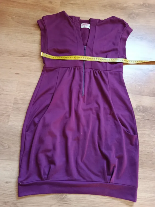 Vestido morado globo sin mangas Lefties Talla M